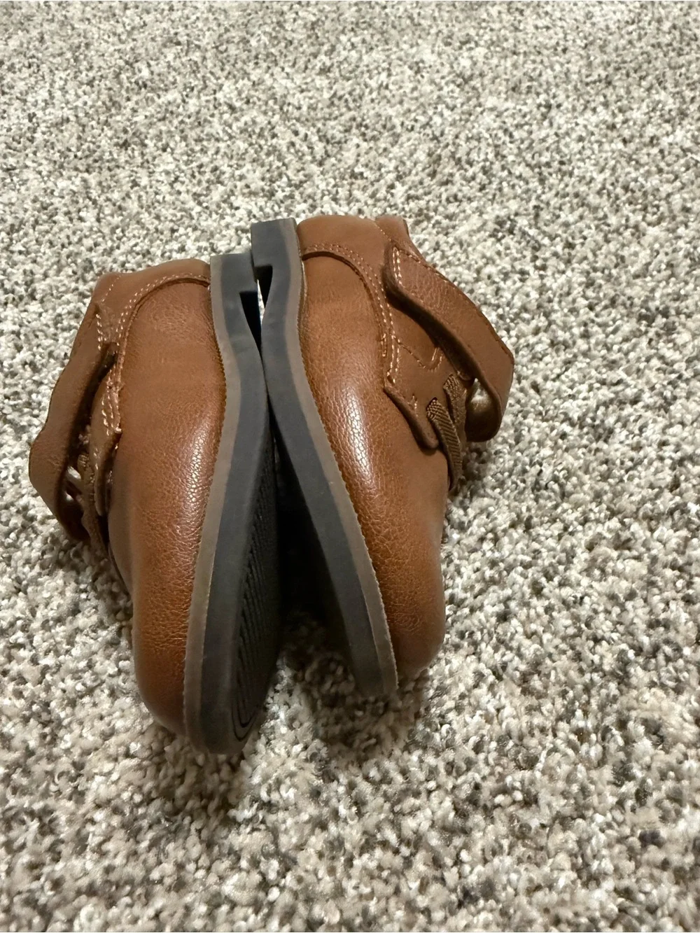 CAT & JACK Brown Boys' Dress Shoes 6